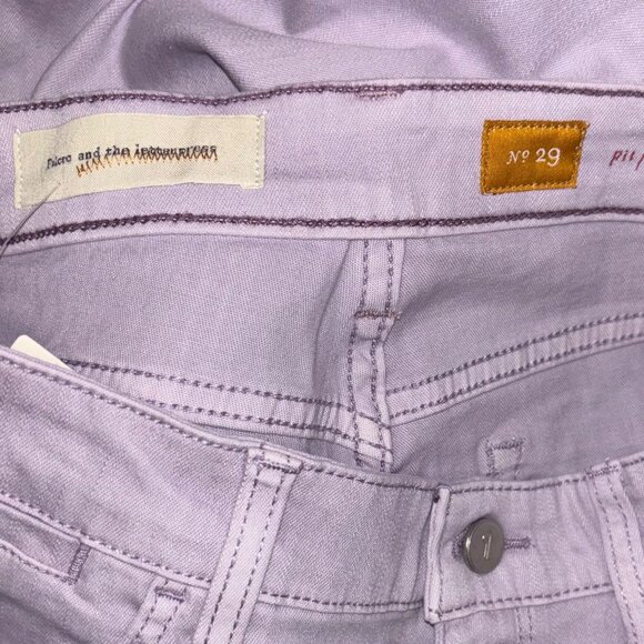 Anthropologie Pilcro Stet Mid-Rise Lilac Jeans Size 29 - Picture 6 of 8